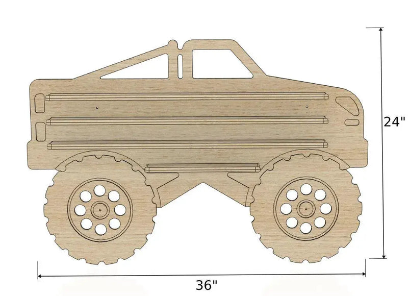 BIG DAWG- Monster Truck Toy Storage by Bush Acres