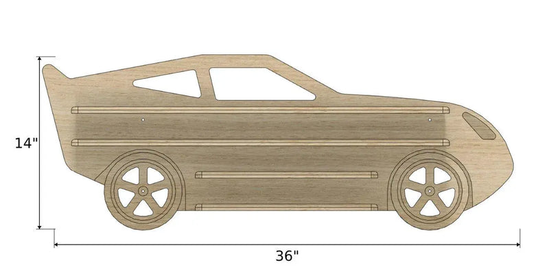 SPEEDSTAR- Race Car Toy Car Storage by Bush Acres