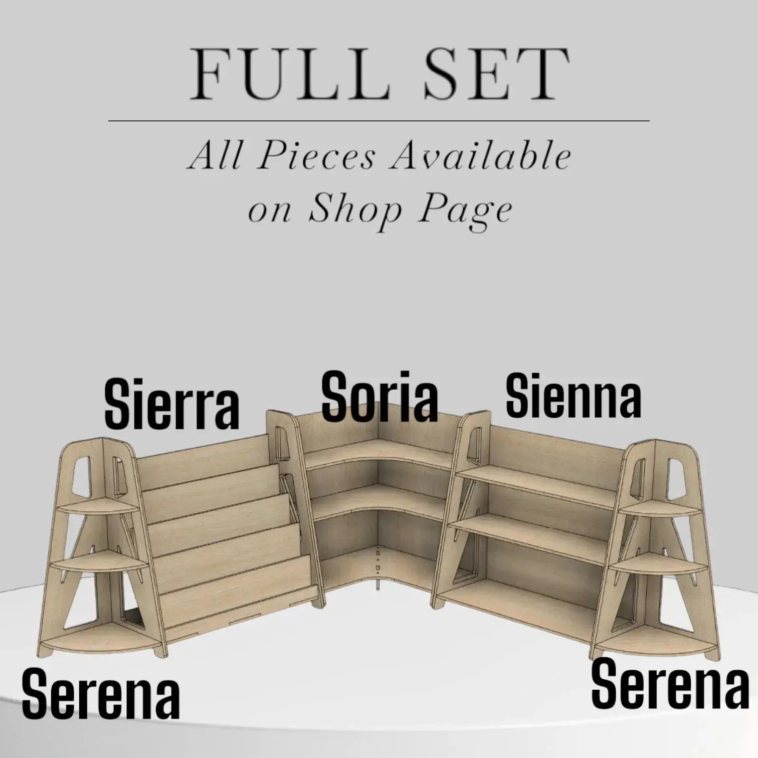 SIENNA- Toy Shelf by Bush Acres