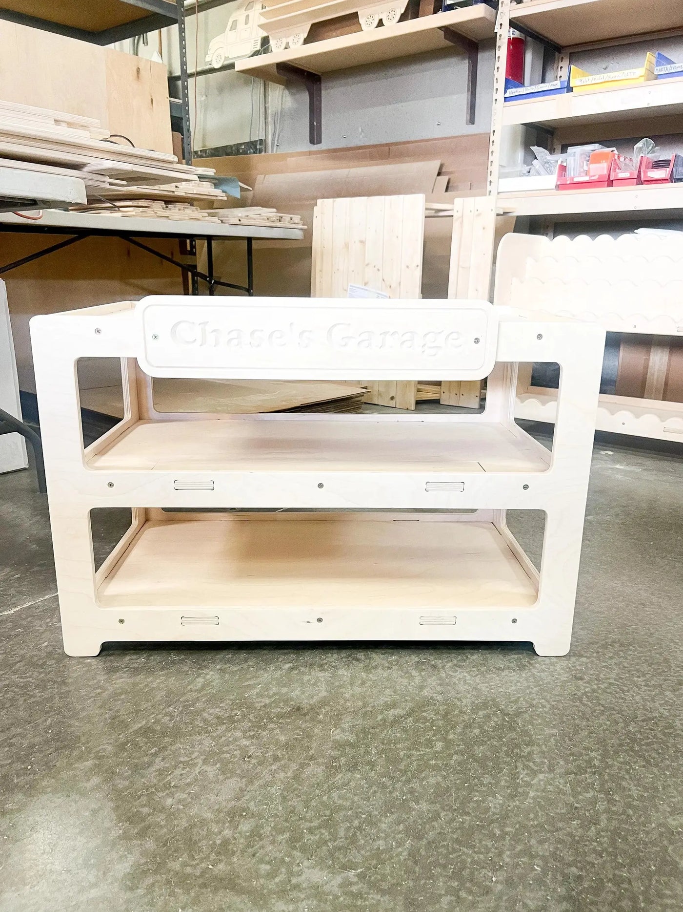 CADEN- Toy Car Ramp + Storage by Bush Acres