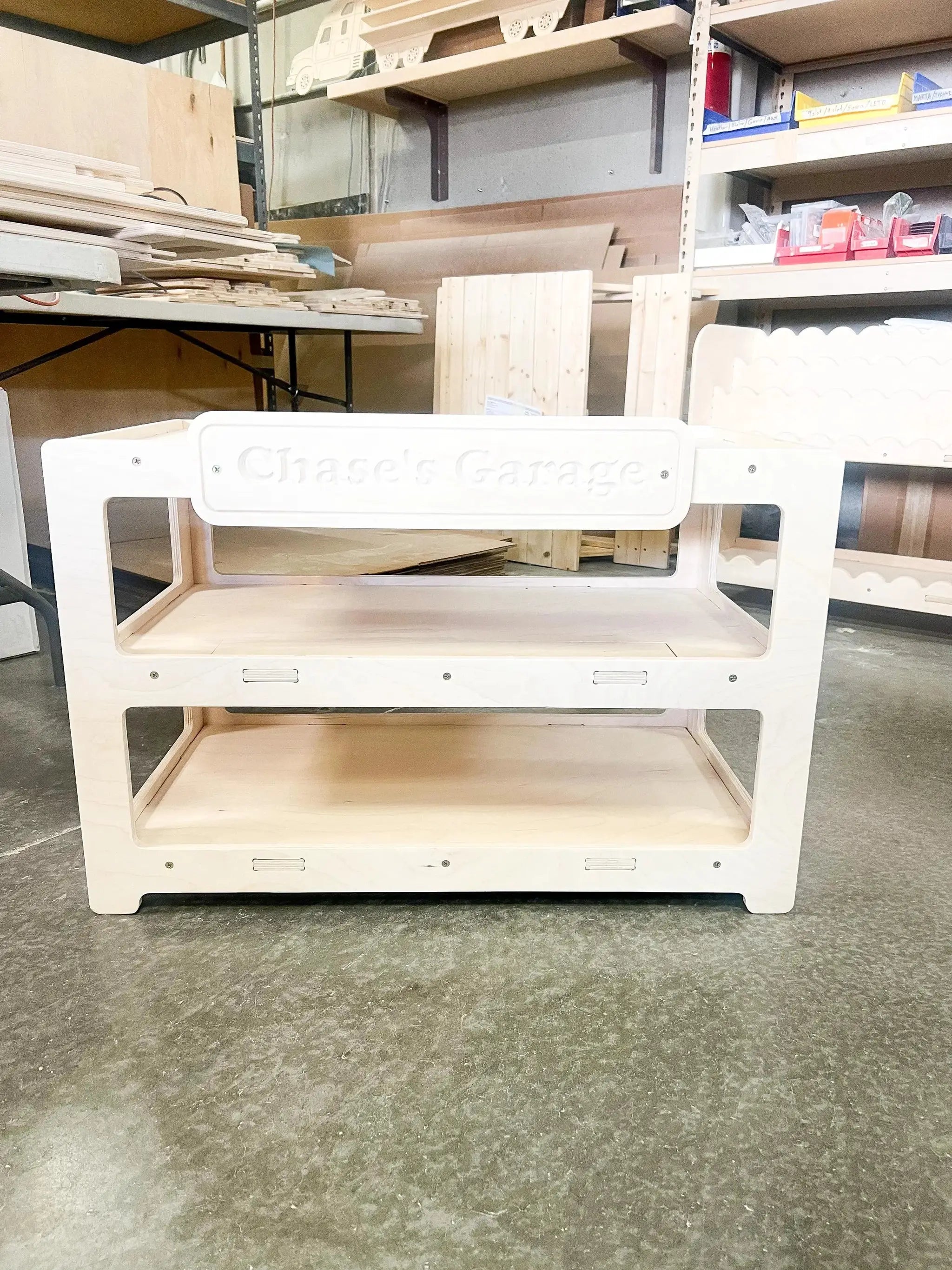 CADEN- Toy Car Ramp + Storage by Bush Acres