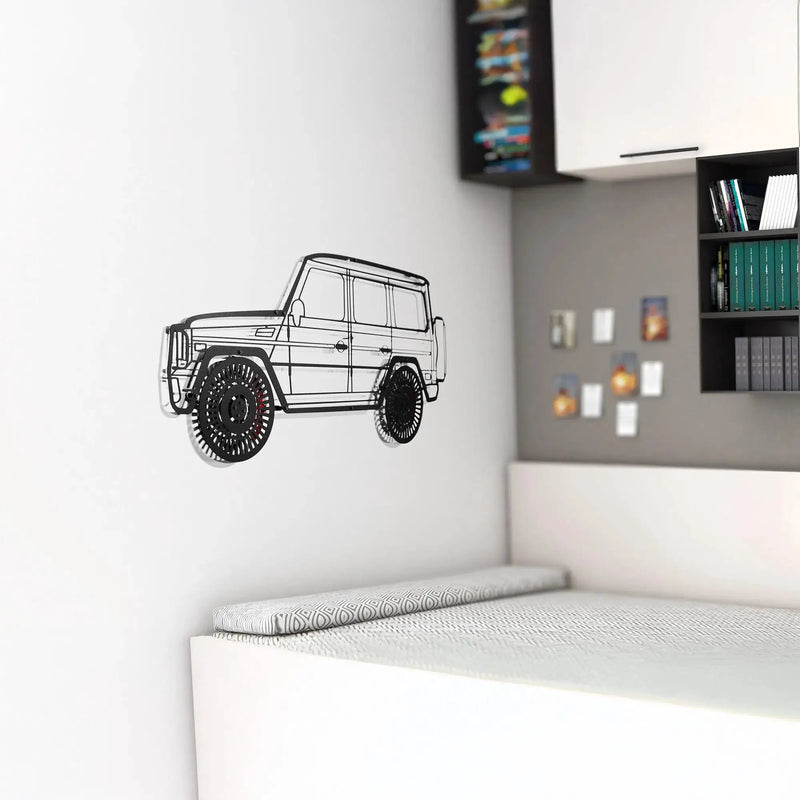 Custom Car Metal Wall Art with Spinning Wheels, Personalized Car Design, Custom Auto Gift for Men, Garage Decor, Your Car Line Art-KAFMEKA048 by Enova Art