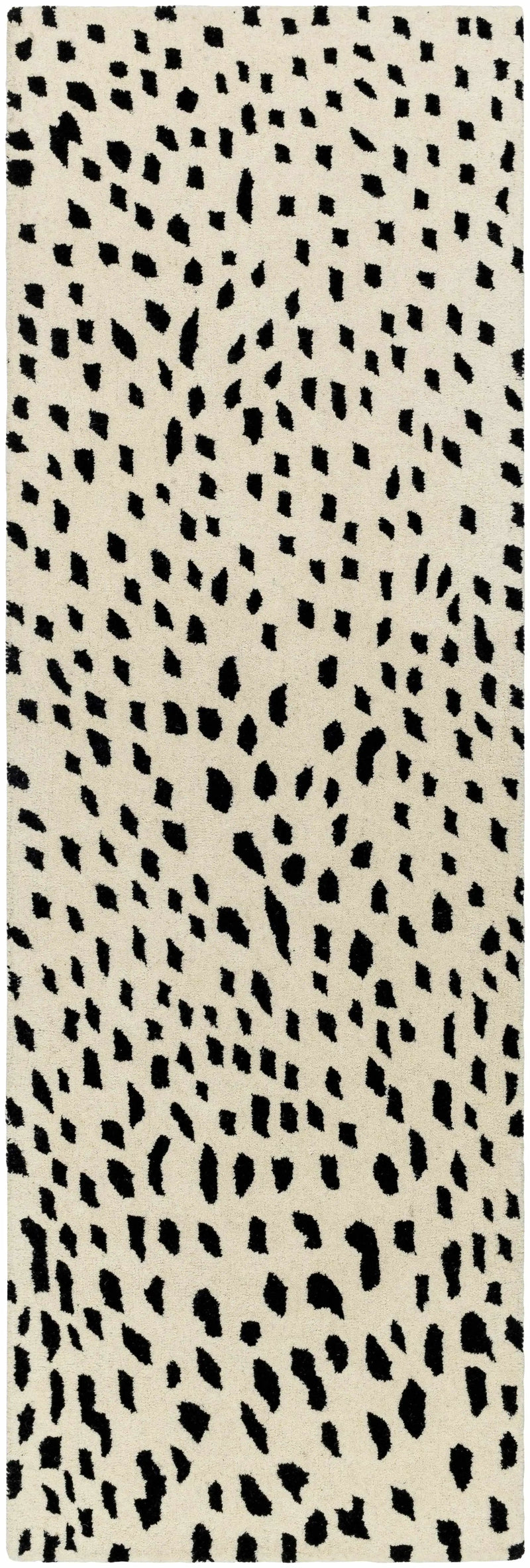 Athena White Giraffe Print Wool Rug by Boutique Rugs