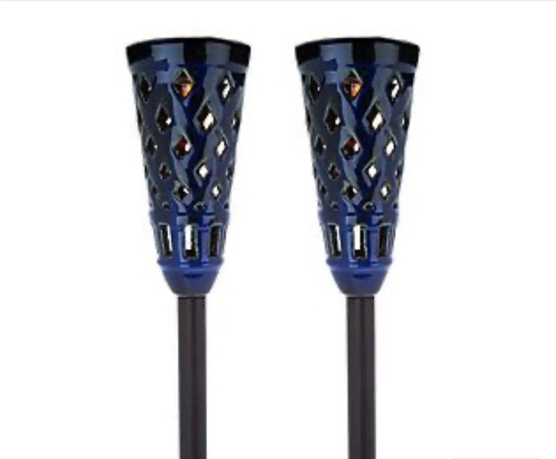 Energizer LED Ceramic Solar Tiki Torch Lights Dancing Lights Outdoor Waterproof 2 Pack by Outdoor Solar Outlet