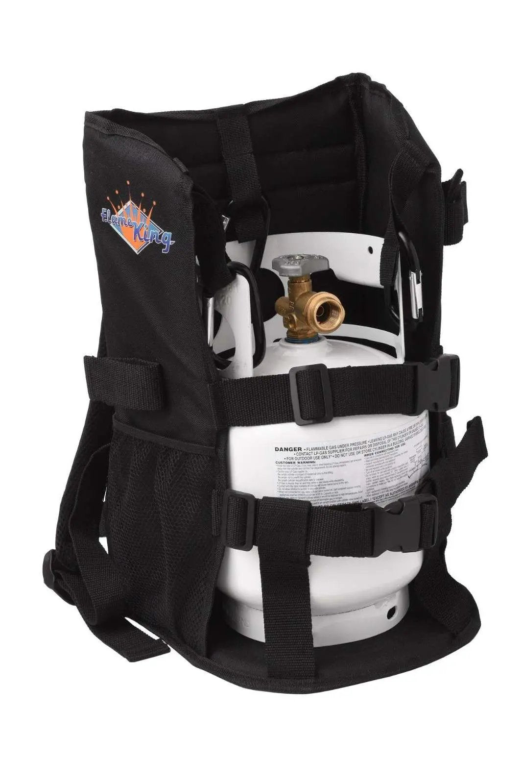 Flame King Propane Tank Backpack Carrier for 5lb or 10lb Cylinder For Weed Burner Torch by Flame King Products
