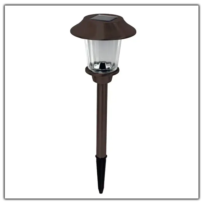 8 Pack Solar Pathway LED Lights Outdoor Color Changing -Stainless Steel by Outdoor Solar Outlet