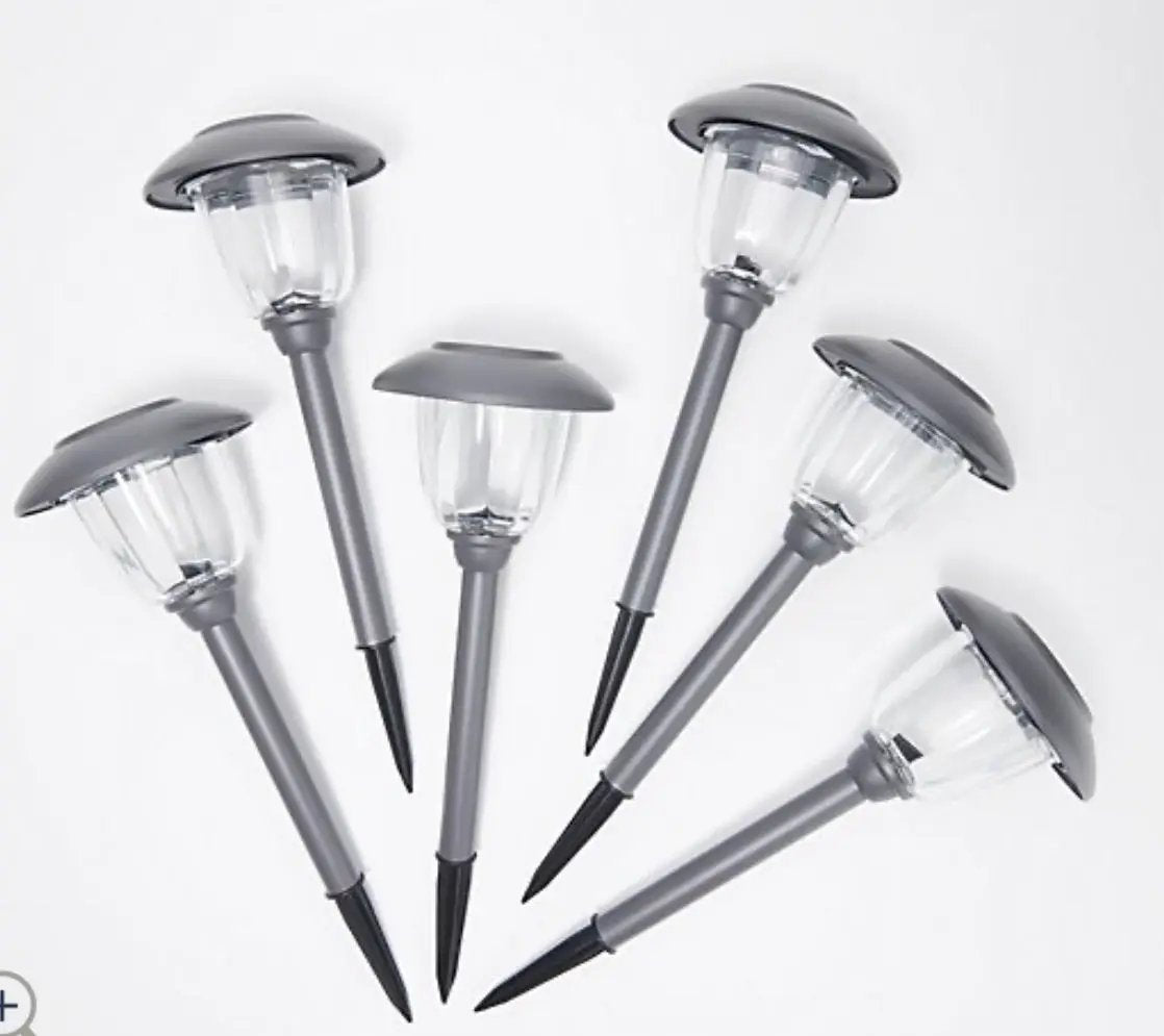 16-Piece Solar Pathway Lights Glass and Aluminum, 16 Lumen - Powered by Energizer by Outdoor Solar Outlet