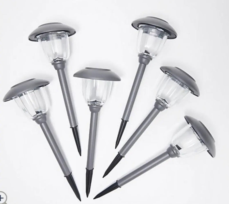 16-Piece Solar Pathway Lights Glass and Aluminum, 16 Lumen - Powered by Energizer by Outdoor Solar Outlet