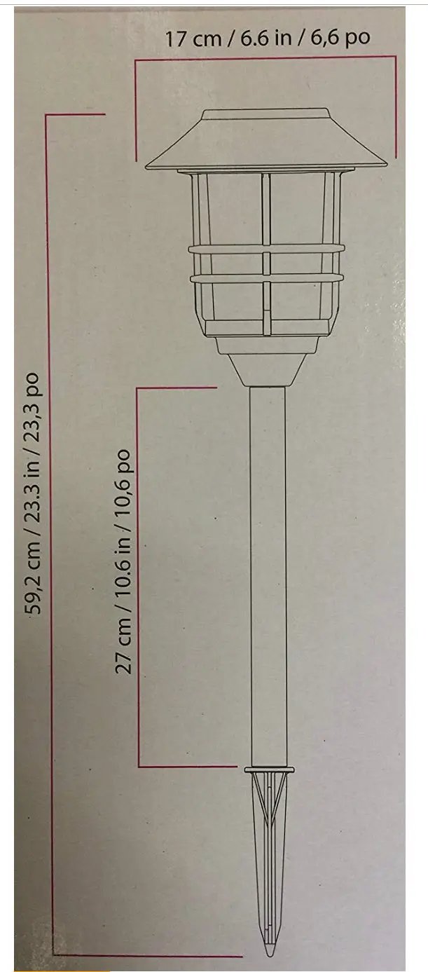 Energizer Grill Solar LED Pathway Lights - Oil-rubbed Bronze 4 Pack by Outdoor Solar Outlet