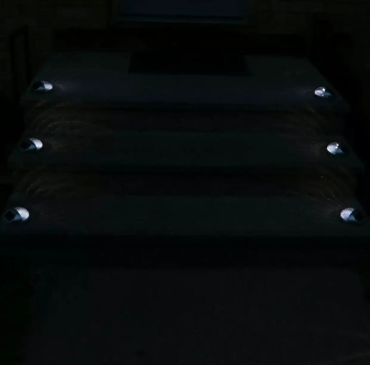 Living Accents Black Deck Solar Lights Powered LED Utility Light 4 Pack by Outdoor Solar Outlet