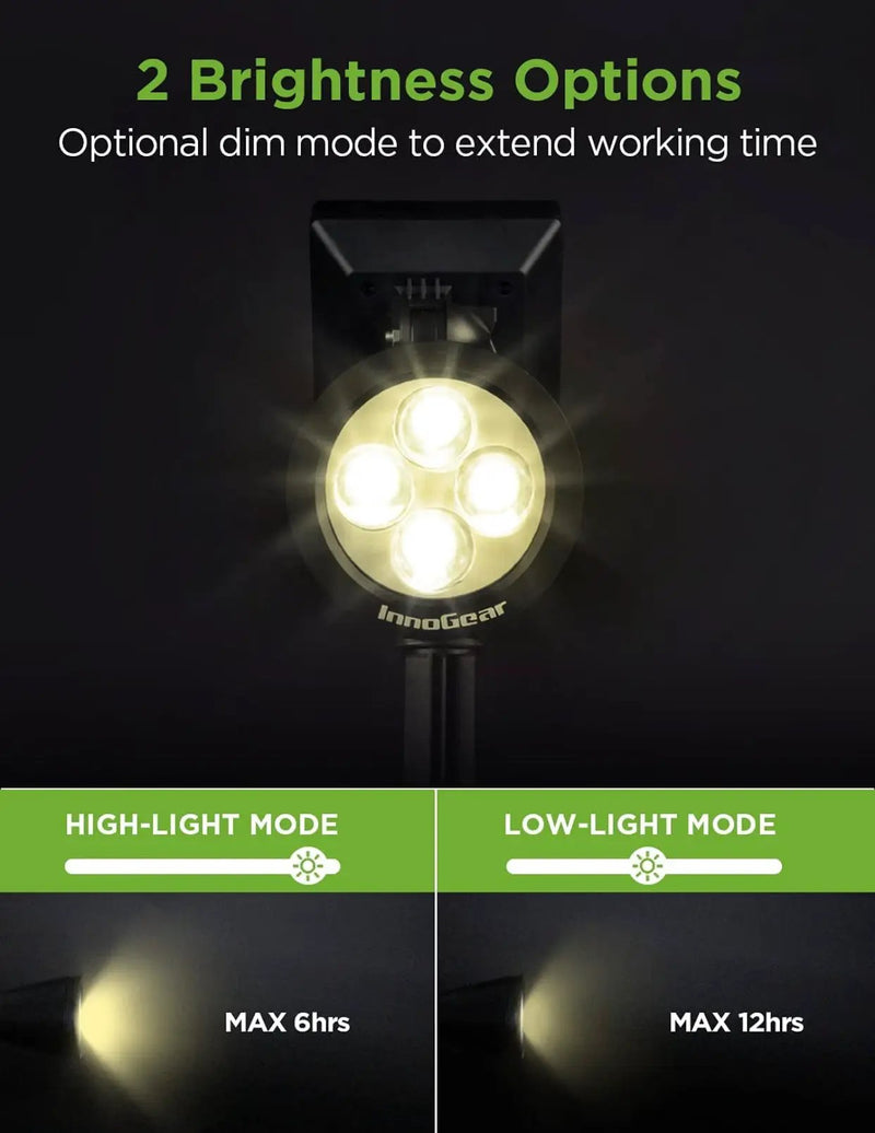 SmartYard Solar SpotLights Outdoor, Waterproof Solar Powered Landscape 2-in-1 Wall Light Auto On/Off , Pack of 4 by Outdoor Solar Outlet