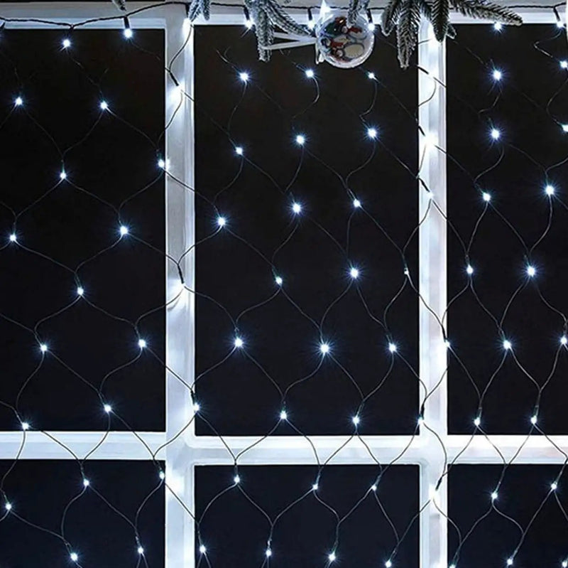 Solar Net Mesh Lights 360 LED with Remote, 11.8Ft x 4.9Ft Fence String Light by Outdoor Solar Outlet