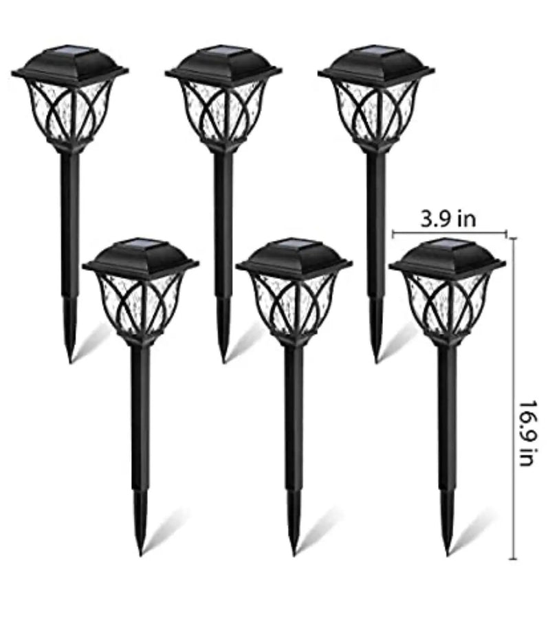 8 Pack Solar LED Lights,Large Rotating Outdoor Pathway Up To 10 Lumen by Outdoor Solar Outlet