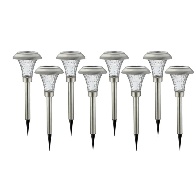 Patriot Silver Solar Powered LED Pathway Light (Pack of 16 ) by Outdoor Solar Outlet