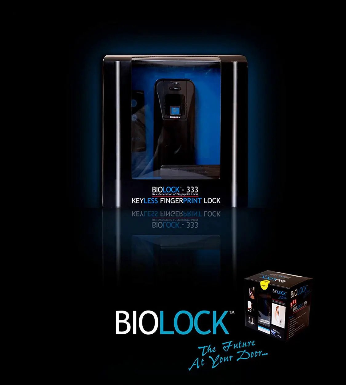 BIOLOCK 333 Biometric Fingerprint Entry Lever Door Lock by Outdoor Solar Outlet