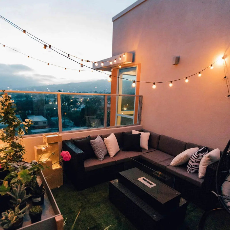 25 Ft Plug-In Outdoor String Light G40 Globe Patio Lights with 26 Edison Glass Bulbs Hanging Light by Outdoor Solar Outlet