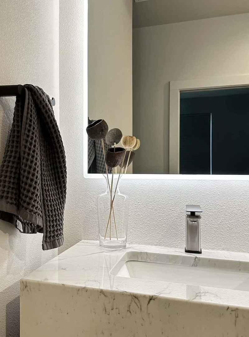 Zeek 60"x36" Backlit LED Rectangular Bathroom Wall Mirror For Double Vanity MA6036 by ZEEK