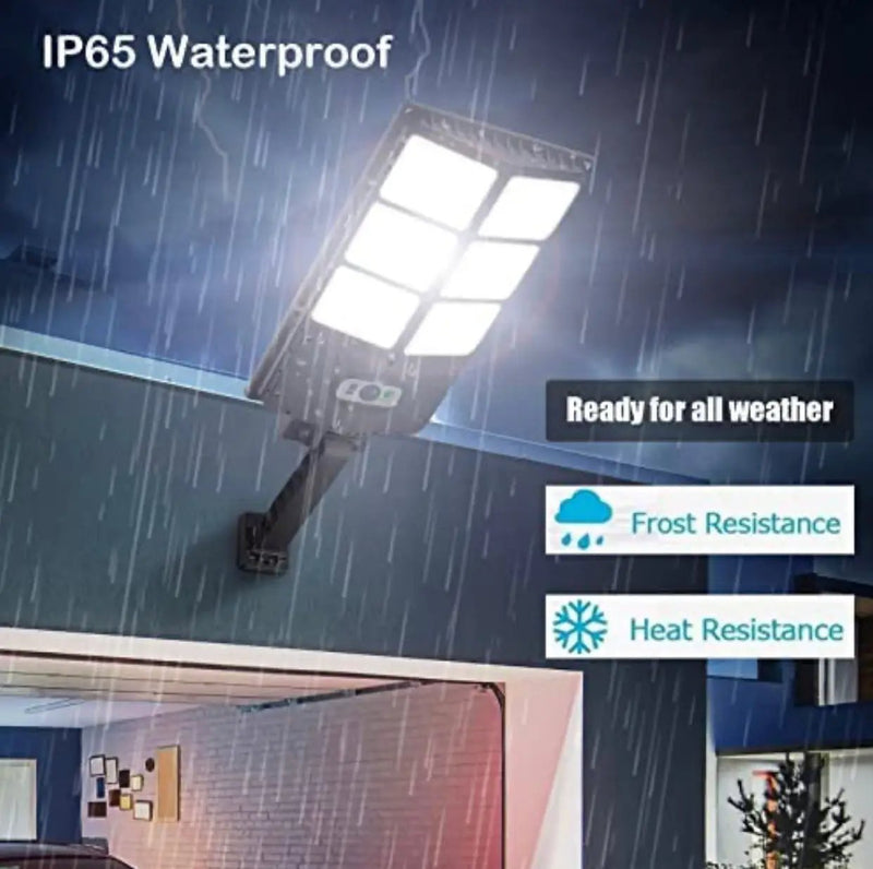 SmartYard 150W Solar Lights, 3 Modes Led Solar Wall Light Motion Sensor with Remote Control, 8000LM by Outdoor Solar Outlet