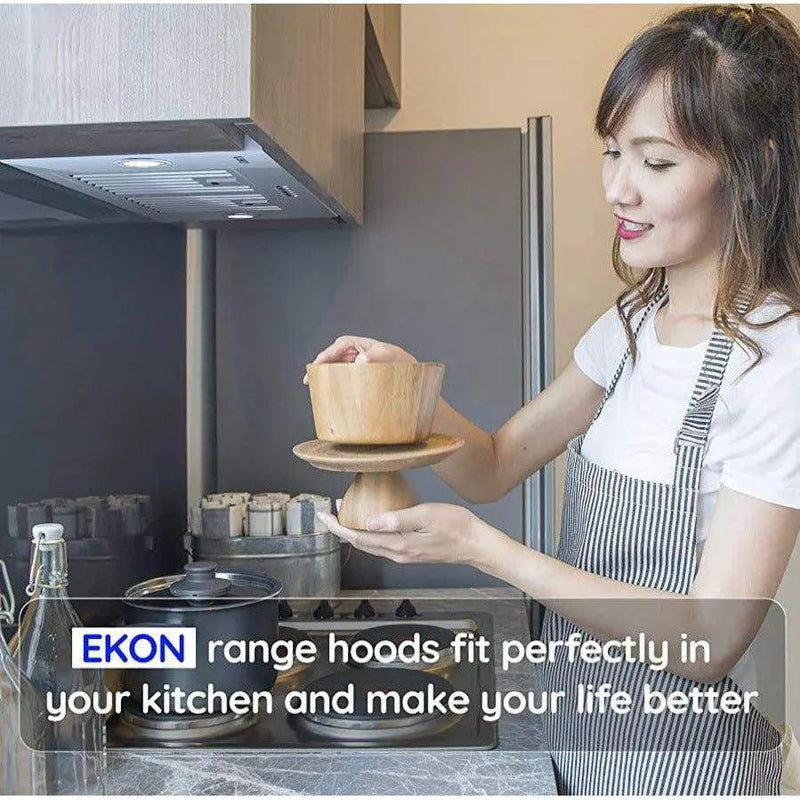 Range Hood Insert, EKON NAB01-30IN 900CFM Built-in Range Hoods Ducted/Ductless with 4-Speed Soft Touch Panel Control/Dishwasher-safe Filters, Kitchen Hoods for Over Kitchen Stove by Selzalot