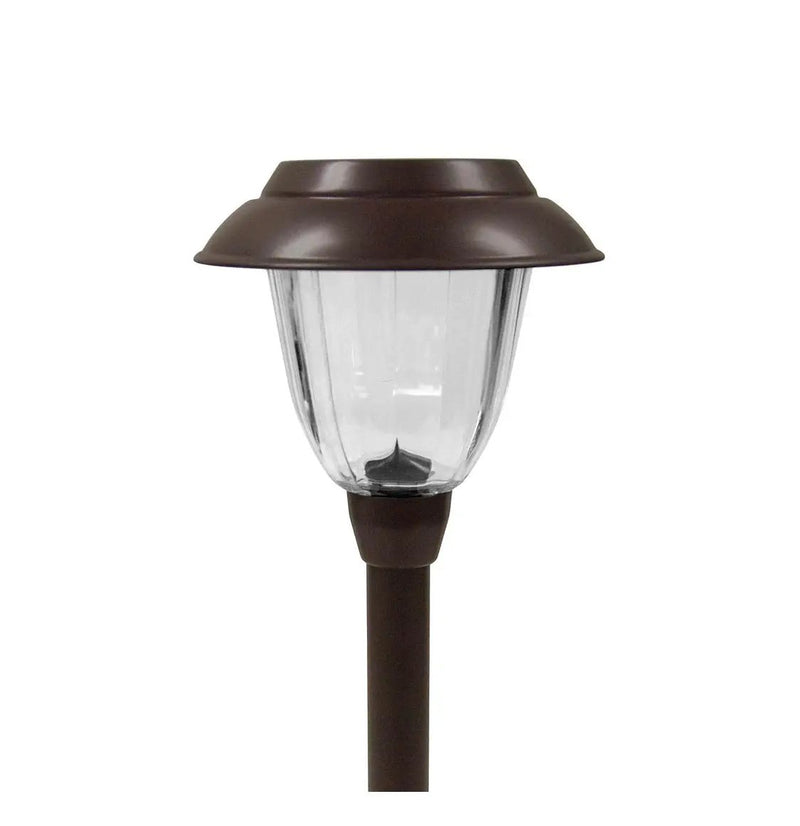 High-End Solar LED Pathway Lights Glass And Stainless Steel (10-Pack) by Outdoor Solar Outlet