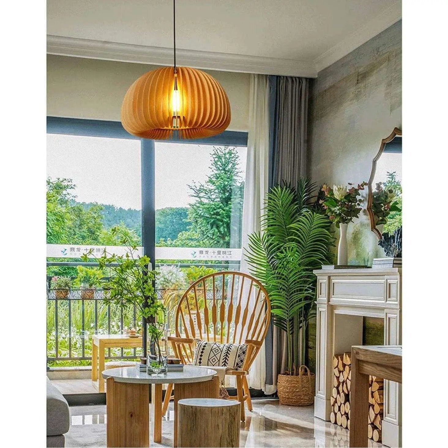 Indoor Chandelier Creative Wooden Ceiling Pendant Lamp by Selzalot