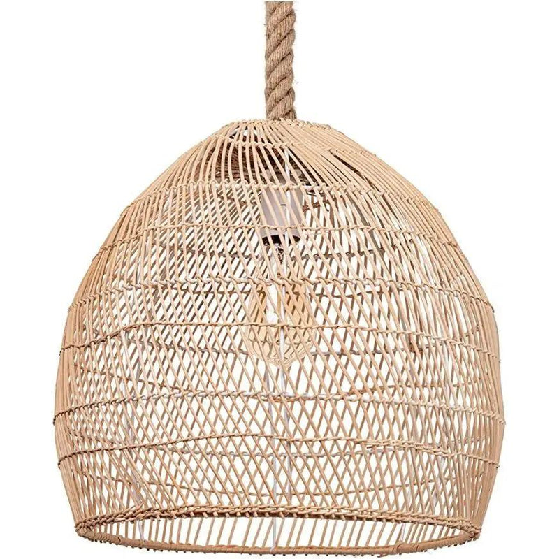WalmHomie Hand Woven Pendant Light Rattan Lamp Shade,Rope Lamp by Selzalot