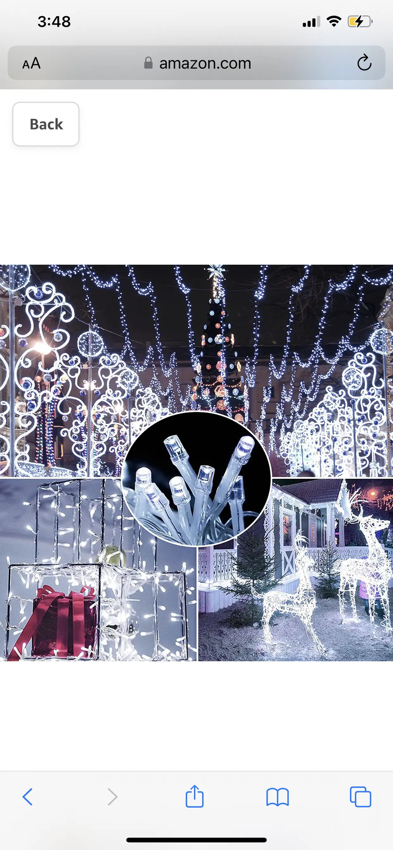 165Ft Solar String Lights White Wire Outdoor,500 LED Christmas Lights with 8 Modes and Timer, Remote Control by Outdoor Solar Outlet