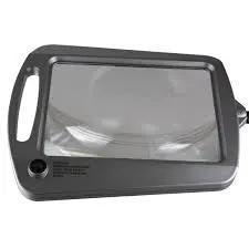 LightView Pro 8X10 - Full Page Magnifying Floor Lamp - Hands Free Magnifier with Bright LED Light for Reading - Flexible Gooseneck Holds Position by Outdoor Solar Outlet
