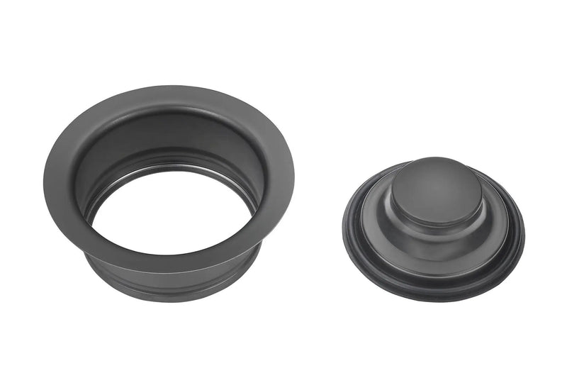 Zeek 33" Farmhouse Workstation 60/40 Bowl Gunmetal Matte Black Kitchen Sink With Accessories PVD Nano Tech Coating ENZO ZA-B642 by ZEEK