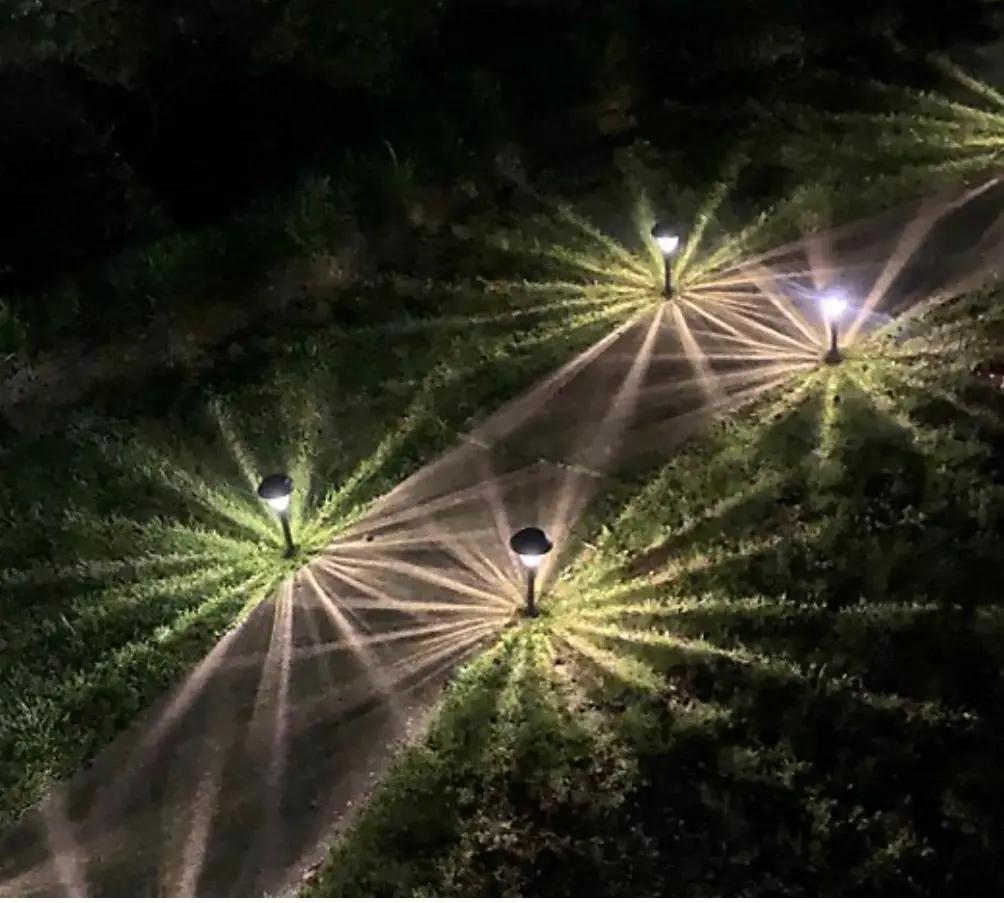 Energizer (SmartYard) 10 Pack Solar Pathway LED Lights Outdoor 15 Lumen-Stainless Steel by Outdoor Solar Outlet