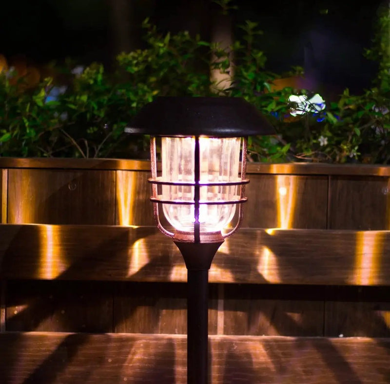 SmartYard Grill Solar LED Pathway Lights - Oil-rubbed Bronze 8 Pack-10 Lumen by Outdoor Solar Outlet