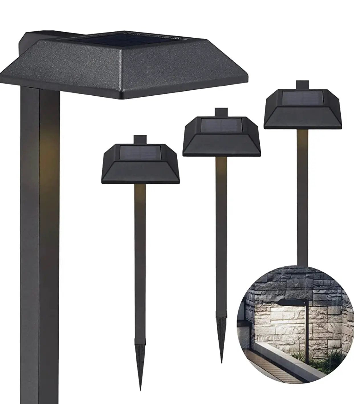 SmartYard Solar LED Pathway Lights 30 Lumen Modern Down Light , 6-Pack by Outdoor Solar Outlet