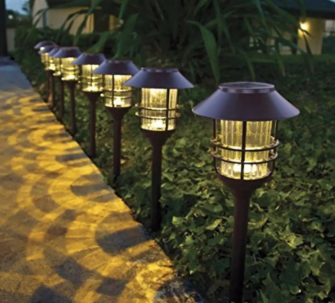 SmartYard Grill Solar LED Pathway Lights - Oil-rubbed Bronze 8 Pack-10 Lumen by Outdoor Solar Outlet