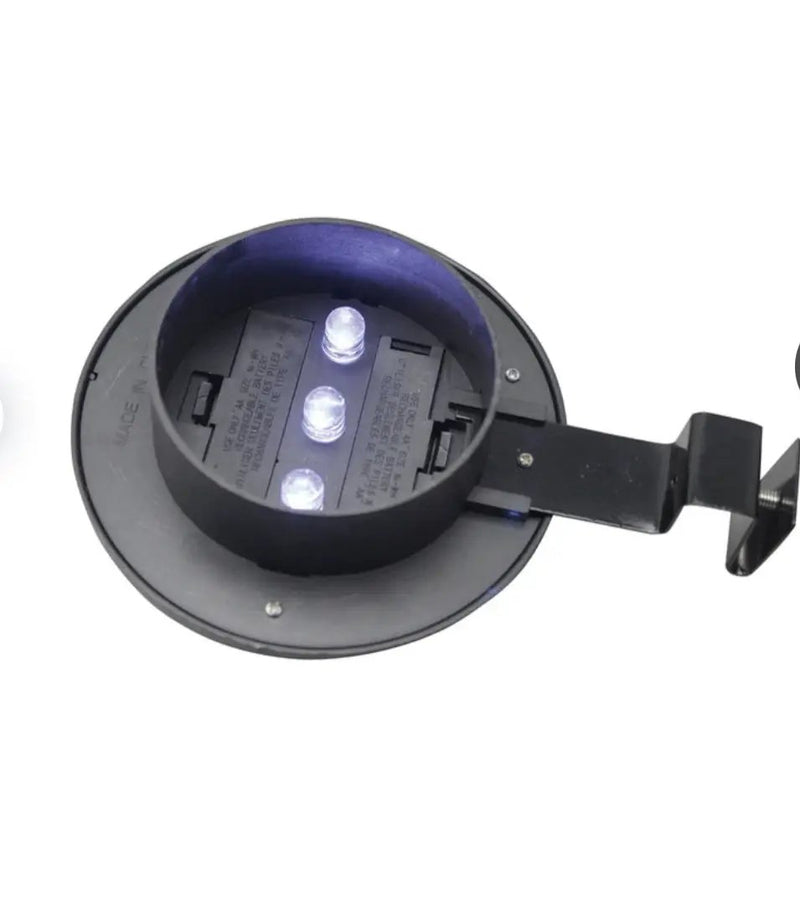 Living Accents Black Solar Powered LED Post Cap Fence Light 4 Pack by Outdoor Solar Outlet