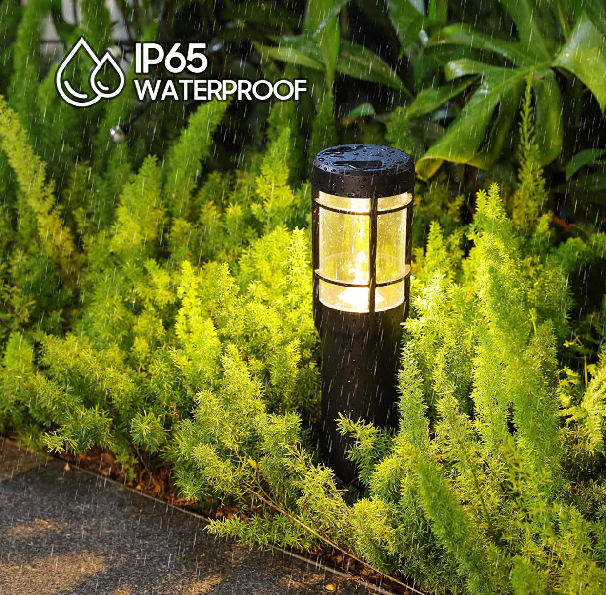 SmartYard Solar Pathway Lights, 6 Pack Solar Outdoor Lights Up to 14 Hrs Warm White & RGB by Outdoor Solar Outlet