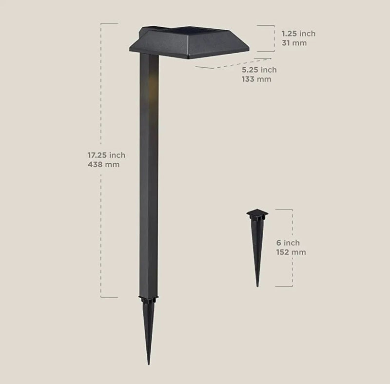SmartYard Solar LED Pathway Lights 30 Lumen Modern Down Light , 6-Pack by Outdoor Solar Outlet
