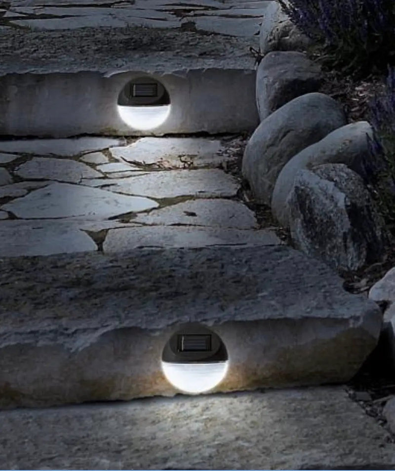 Living Accents Black Deck Solar Lights Powered LED Utility Light 4 Pack by Outdoor Solar Outlet