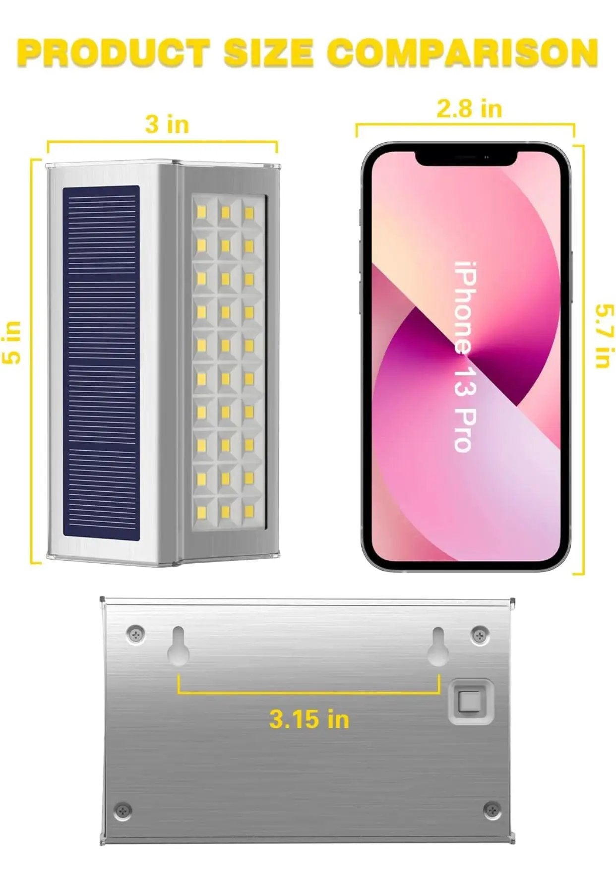 30 LED Solar Step Lights Outdoor【6 Pack】Stainless Steel Bright Solar Deck And Stairs Lights by Outdoor Solar Outlet
