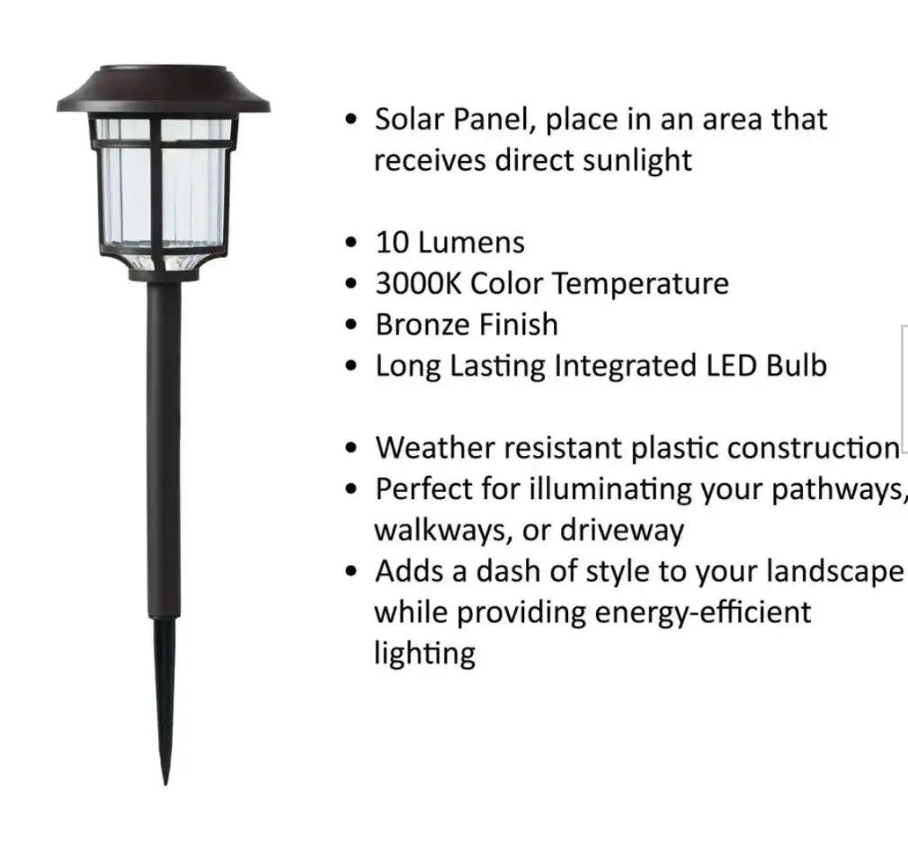 SmartYard High End Solar Bronze LED Path Light 10 Lumens (6-Pack) by Outdoor Solar Outlet