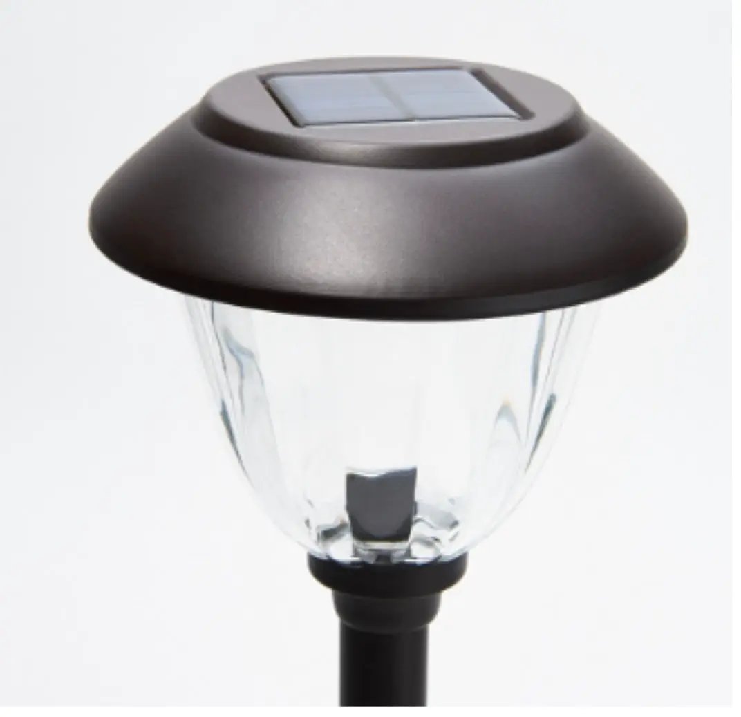 Energizer 8 Pack Solar Pathway LED Lights Outdoor-Stainless Steel -15 Lumen( Black ) by Outdoor Solar Outlet