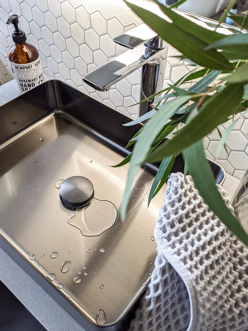 Zeek 18”x13” Gunmetal Black Rectangular Vessel Bathroom Sink Stainless Steel PVD Nano Tech Coating ZN-B183 by ZEEK