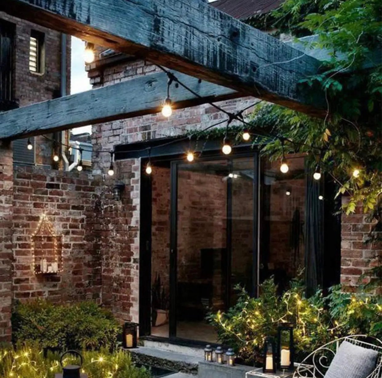 48Ft Solar Powered String Lights Waterproof LED Hanging Edison Bulb Lights with 15 Bulbs by Outdoor Solar Outlet