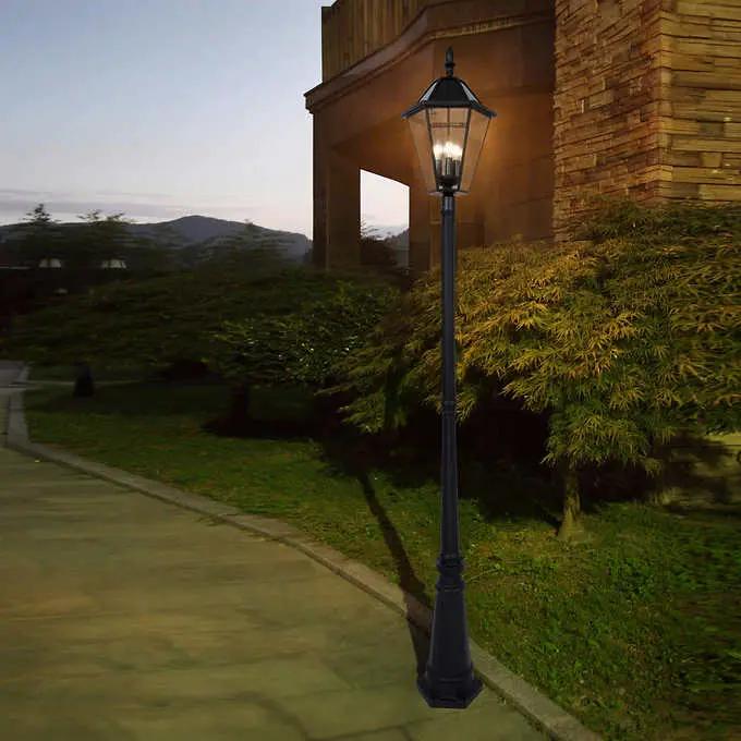 SmartYard Outdoor Solar LED Lamp Post 300 Lumen 90 Inch Tall by Outdoor Solar Outlet