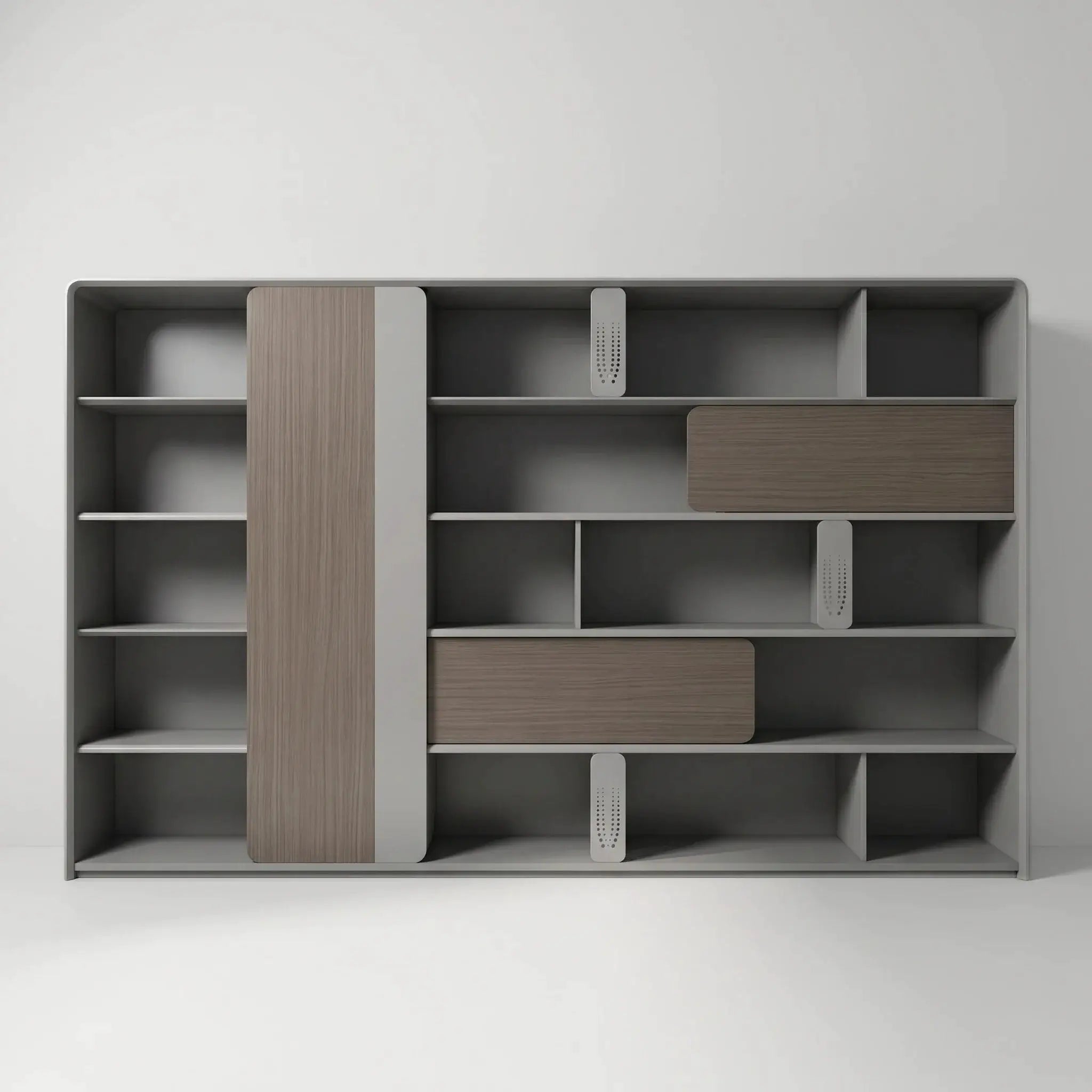 Keswick · Office Shelves w/ Lighting & Storage by Arc Grove