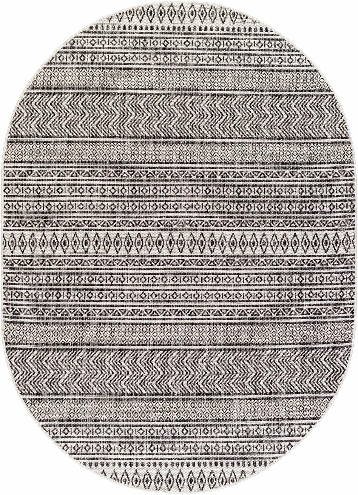Imboden Black&White Outdoor Rug, photo 18 of 26