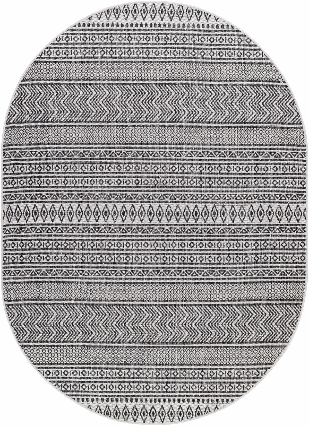 Imboden Black&White Outdoor Rug, photo 20 of 26