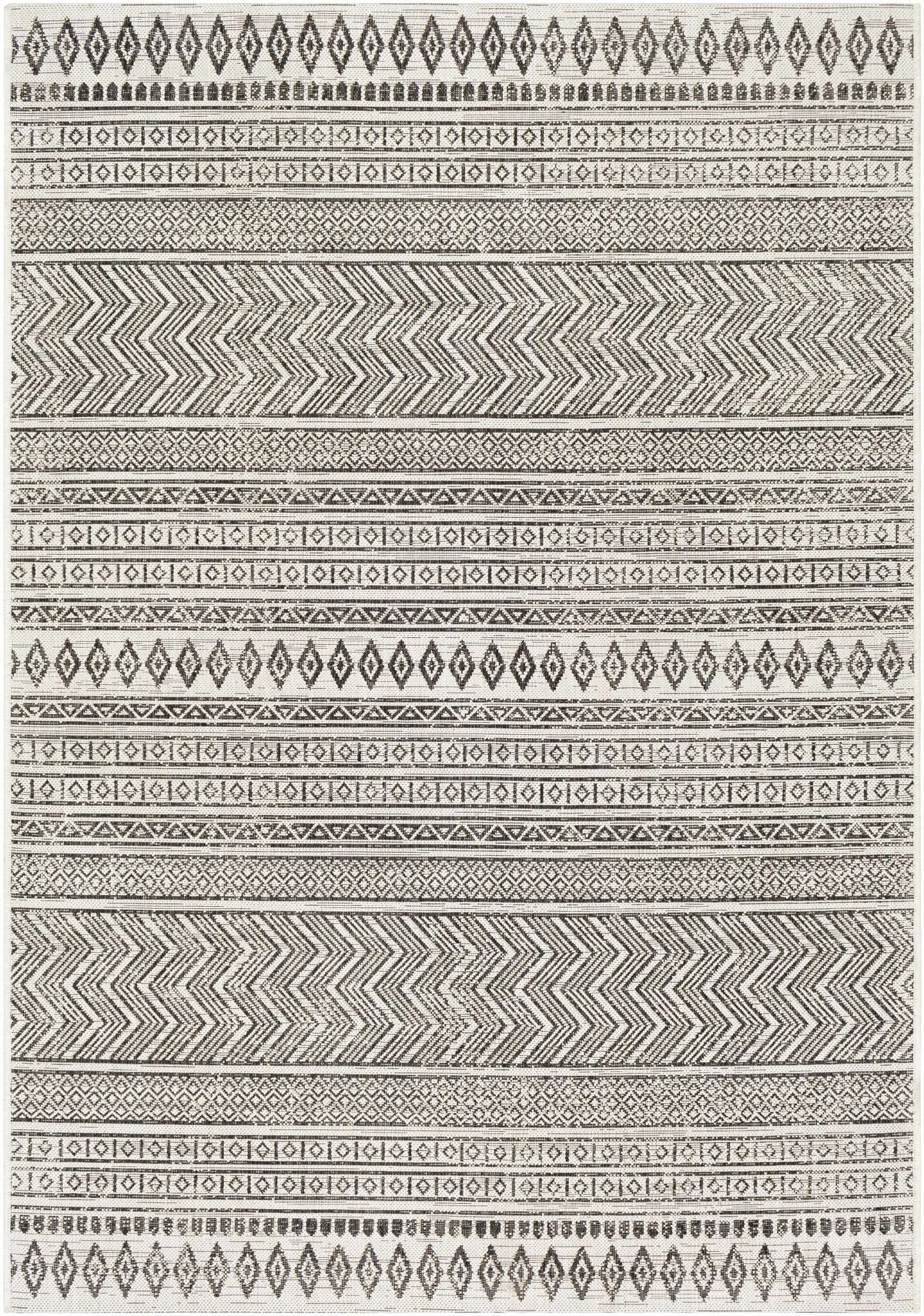 Imboden Black&White Outdoor Rug, photo 15 of 26