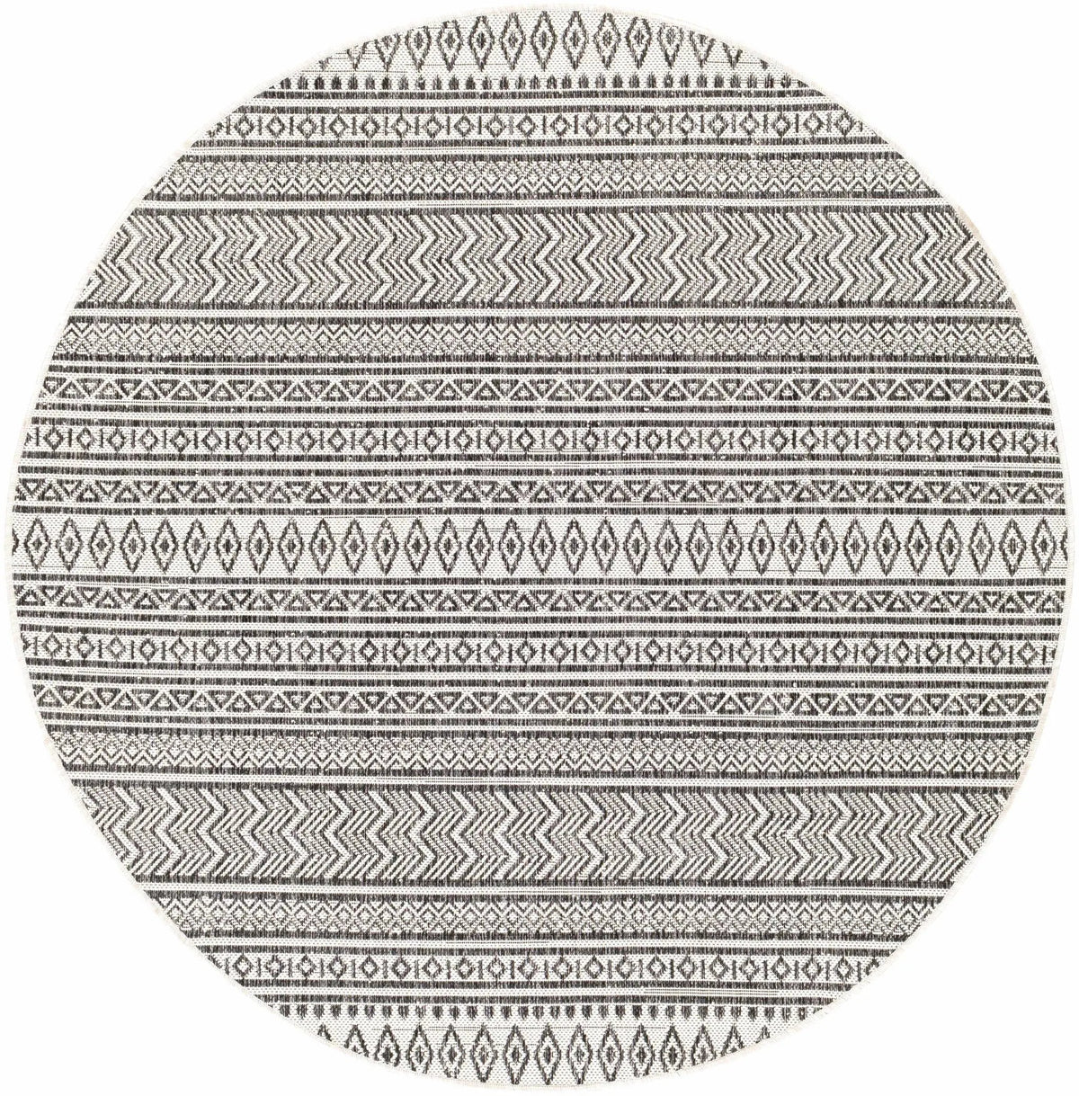 Imboden Black&White Outdoor Rug, photo 5 of 26