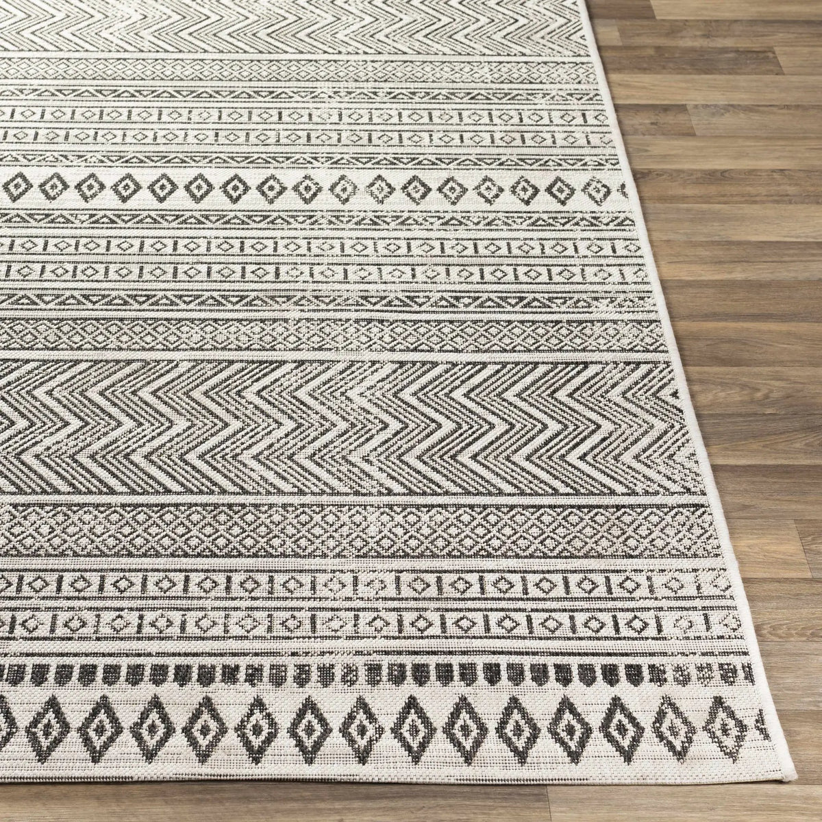 Imboden Black&White Outdoor Rug, photo 25 of 26