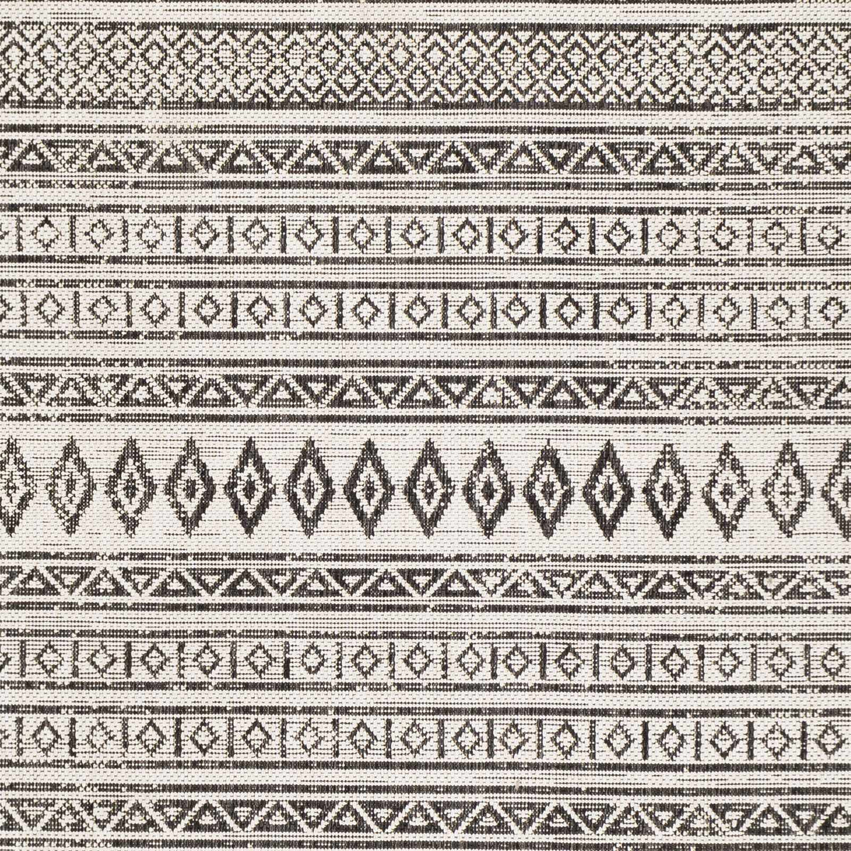 Imboden Black&White Outdoor Rug, sample swatch